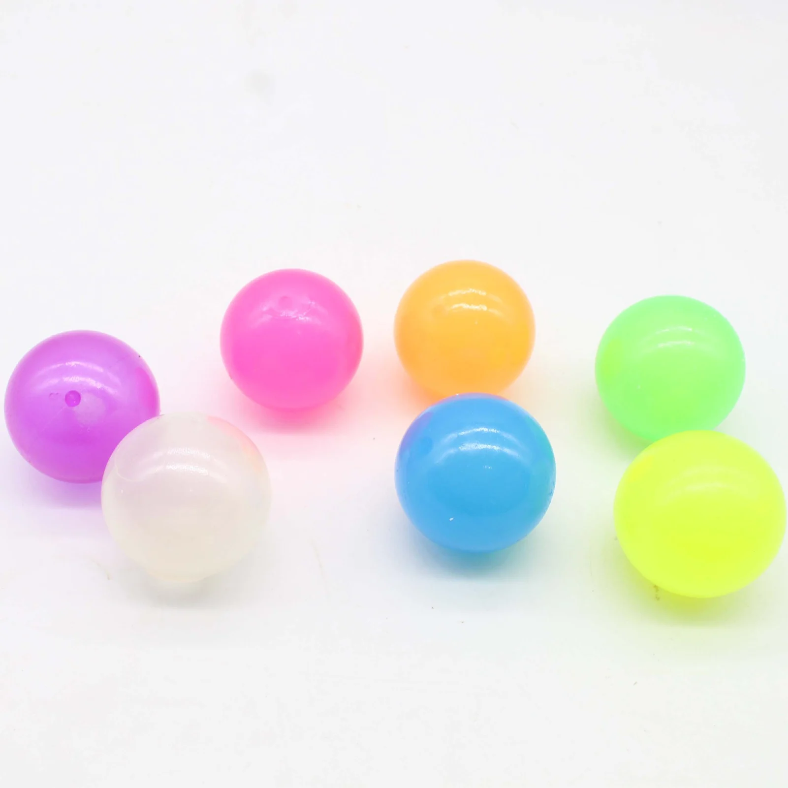 Stress Relief Sticky Ball Glowing Bouncy Toy for Anxiety Relief Kids Birthday Gifts TPR Soft Squeeze Decompression Tool