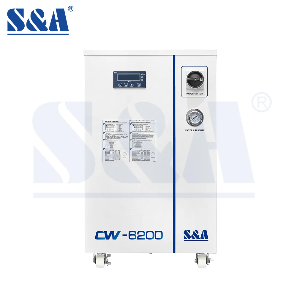 CW-6200ANSW Portable Air Chiller Lab Recirculating Industrial Water Cooled Chiller