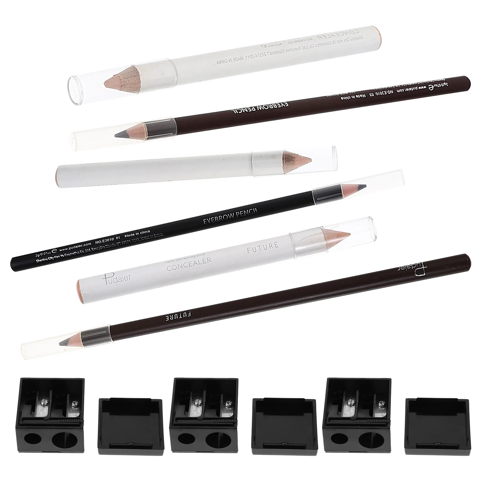 Ensemble de 3 crayons correcteurs pour sourcils, pointe de haute dureté pour outils de maquillage pour sourcils pour femmes
