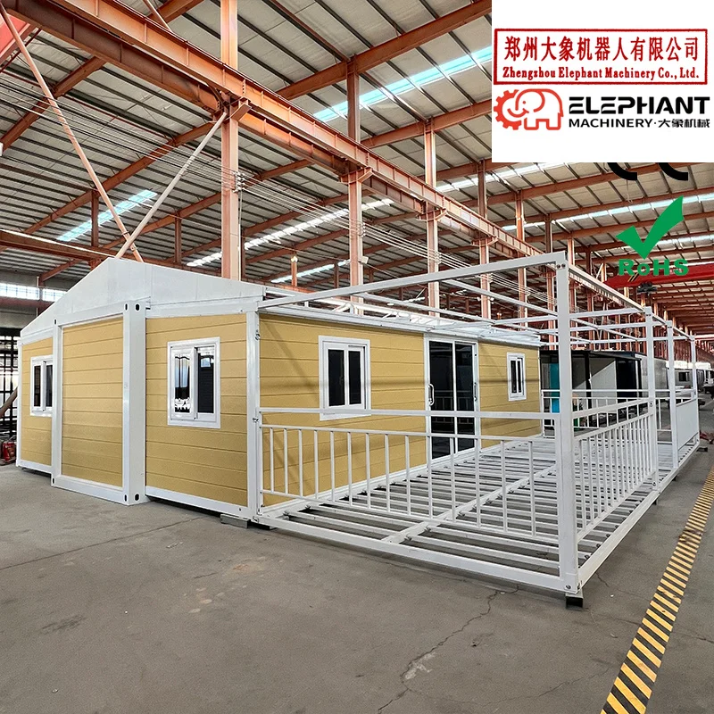Modern Expandable 40 Ft Portable Container House Prefabricated Houses Light Gauge Steel Structure Waterproof Warehouse