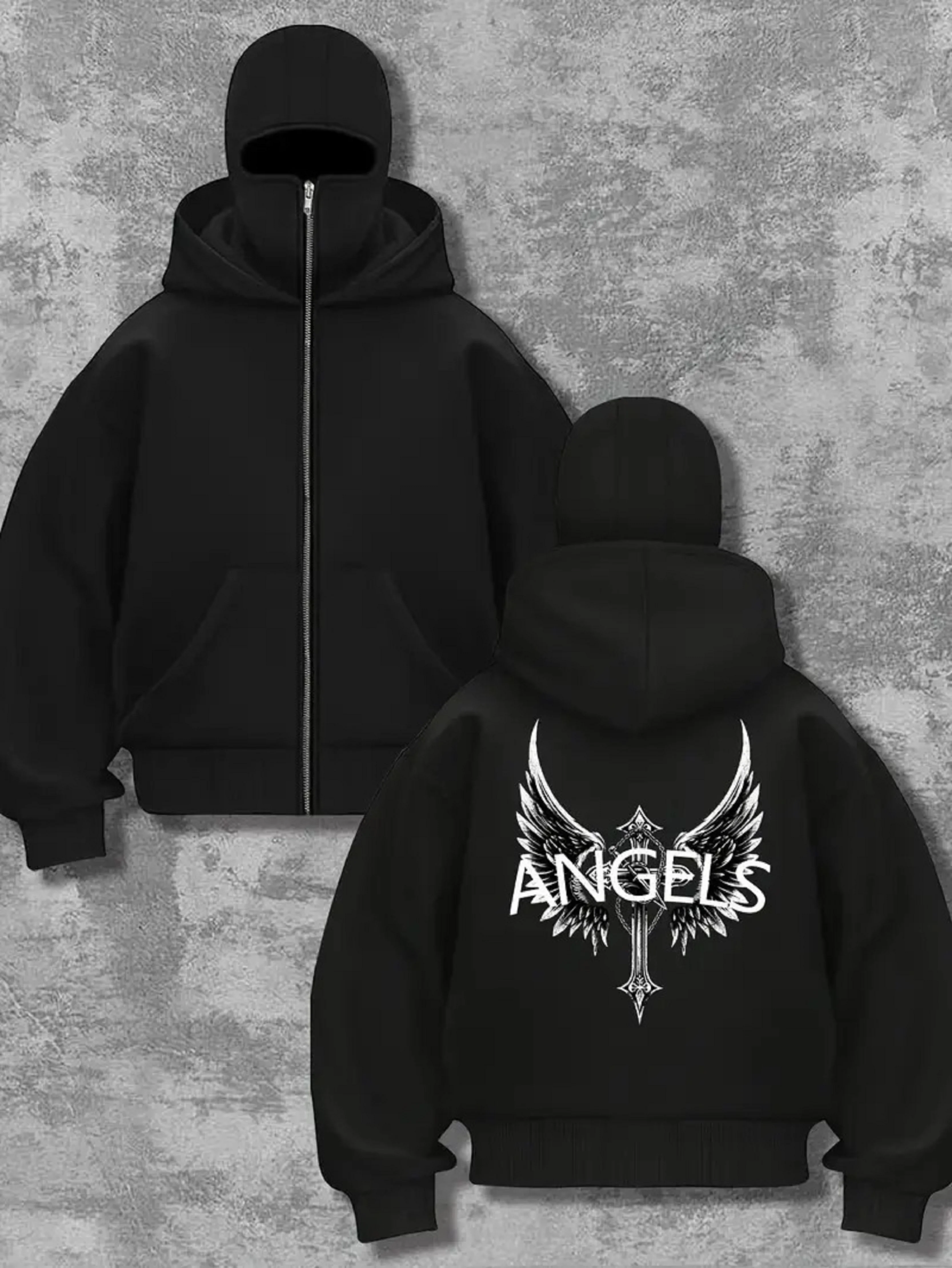 

Куртка с длинными рукавами, толстовка с капюшоном, свободный крой, дизайн с опущенными плечами, повседневный ретро-стиль, элегантный и стильный пуловер с капюшоном, осенняя и зимняя домашняя одежда, женская одежда.