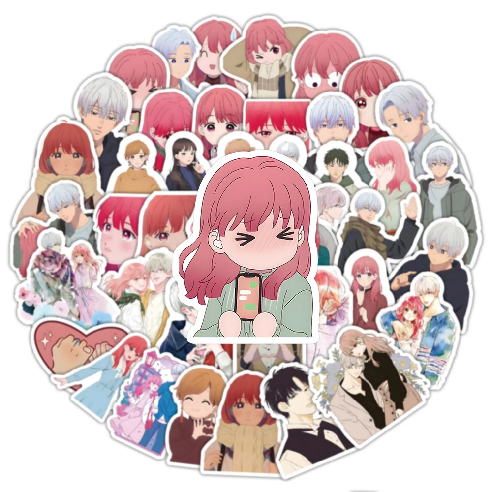 10/30/50 Stuks Anime Een Teken Van Genegenheid Stickers Schattige Cartoon Stickers Diy Telefoon Waterfles Plakboek Waterdicht Graffiti Sticker