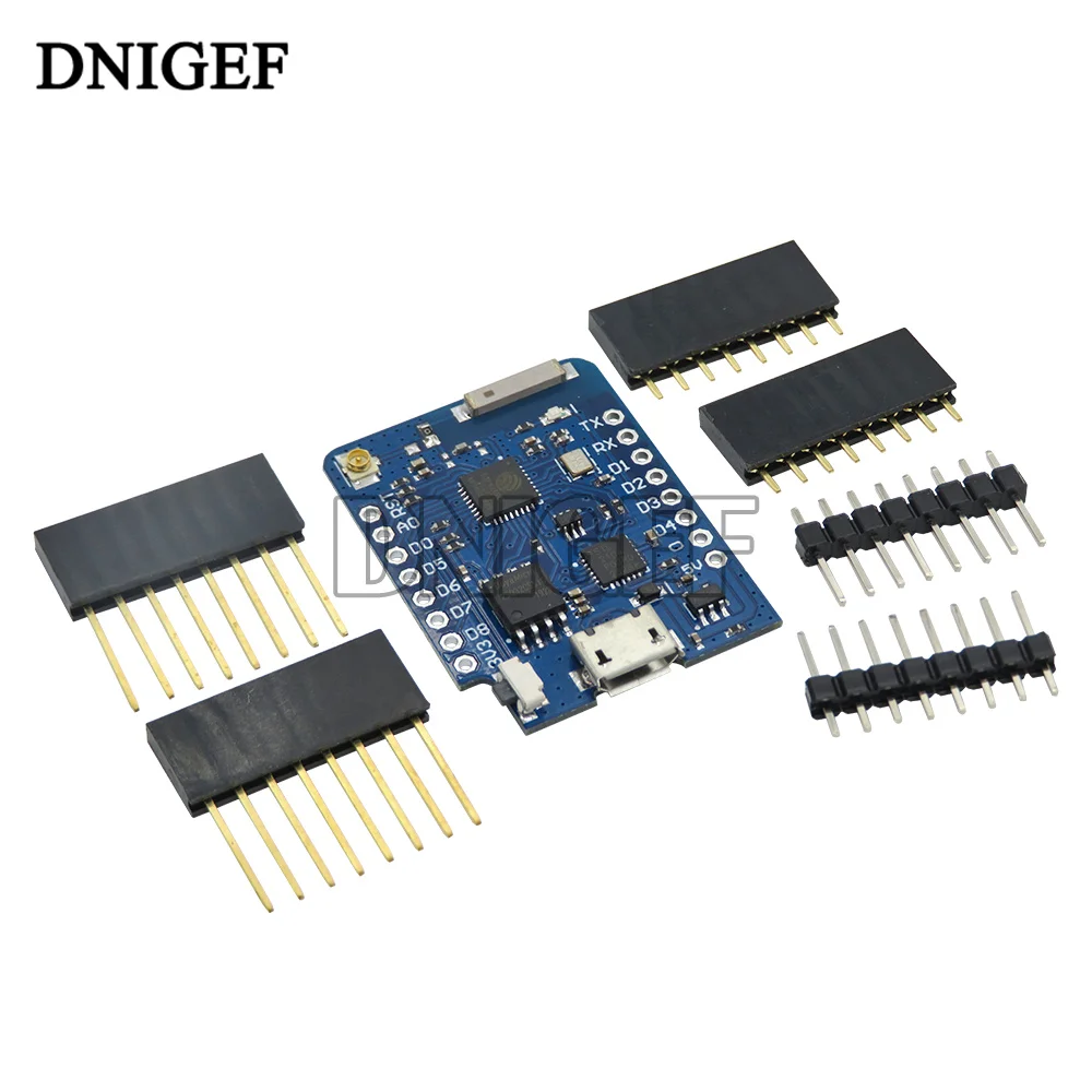 D1 Mini PRO 4M 16M Byte Konektor Node MCU Berbasis ESP8266 ESP-8266EX CP2104 WIFI Papan Pengembangan Mikro