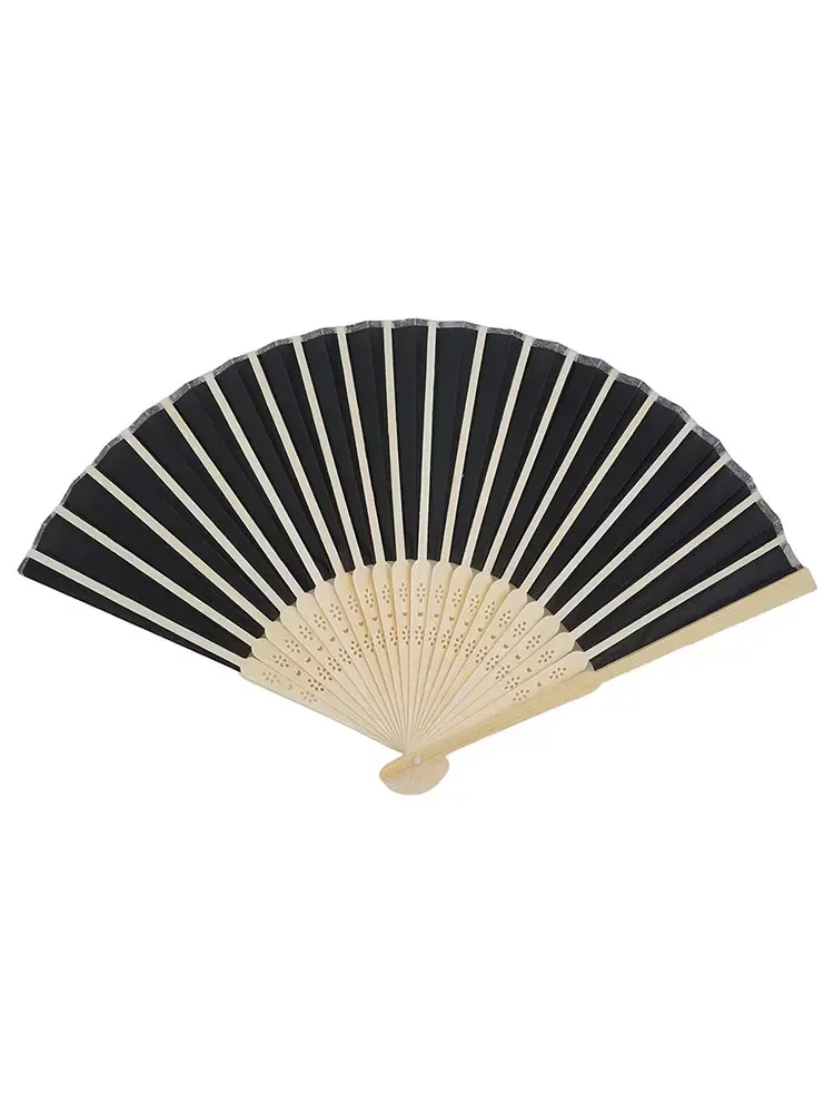 Silk Folding Fan Accessory Summer Tools Chinese-style Wall Decor Cosplay Wedding Decoration Equipment Handmade