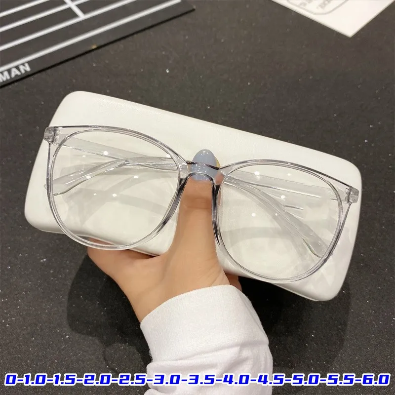 

Ladies Classic Finished Myopia Glasses Men Women New Fashion Blue Light Blocking Eyewear Unisex Luxury Prescription Eyeglasses