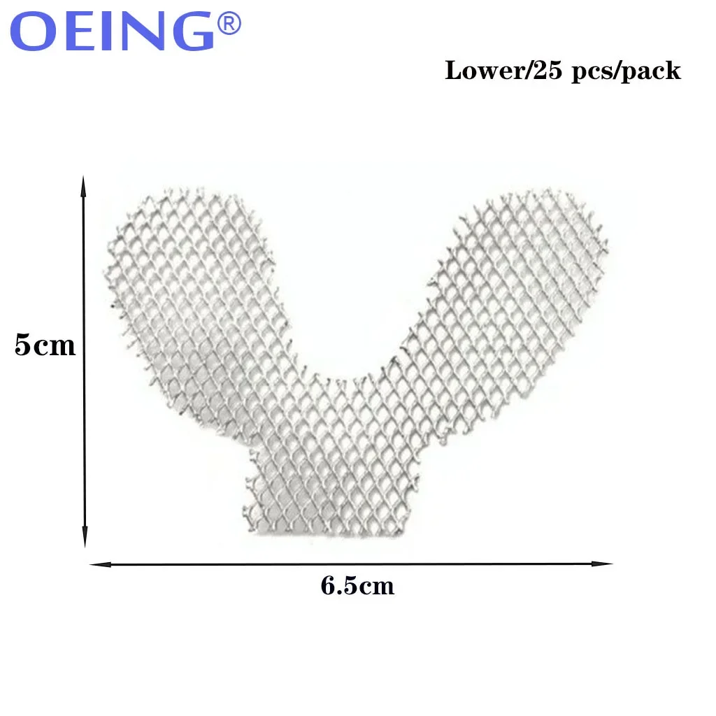 의치 강화 메쉬 치아 느낌 유지 강화 트레이, 금속 그물 트레이, 구개골 의치 실험실 재료, 팩 당 20 개