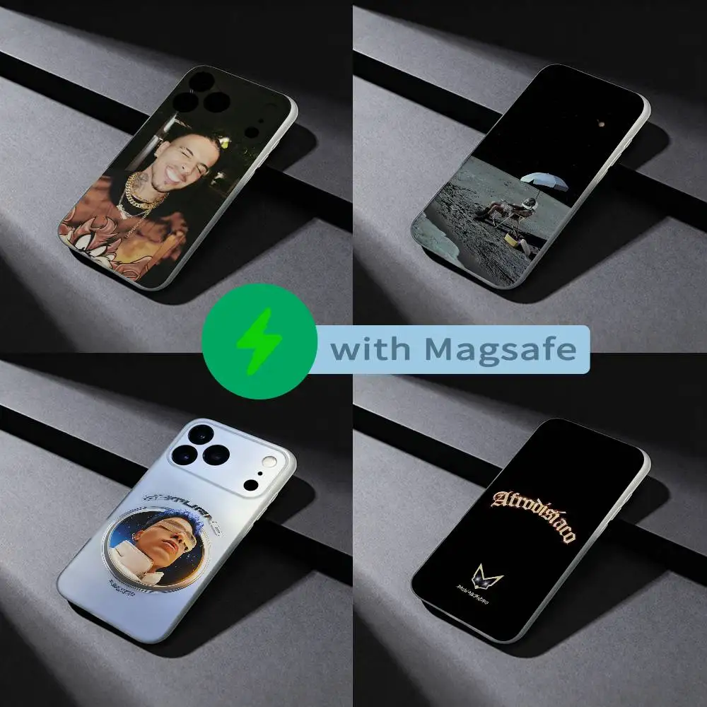 

R-Rauw Alejandro Rapper Phone Case For iPhone 17,16,15,14,13,12,X,XS,Pro,Max,Plus,E,Air,Mini with Magsafe Magnetic Slim Frosted