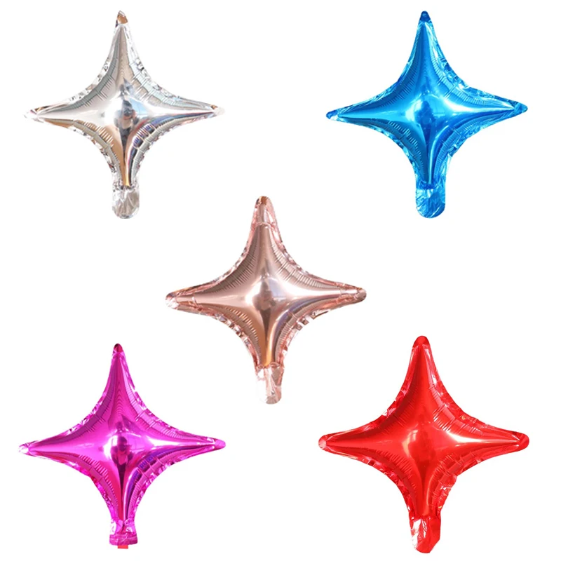 10 pcs 10 inch Four Pointed Star Balloons With Various Colors Family Gatherings Entertainment Parties Decorations Children\'s Toy