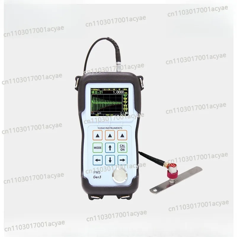 Ultrasonic thickness gauge, measure the thickness of plastic king material, plastic pipe wall thickness PM5 Gen3