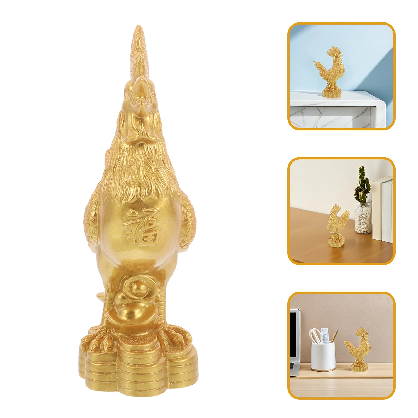 

Resin Ornament Elegant Living Room Entryway Home Decor Lucky Symbol Decoration Chicken Kitchen Decor