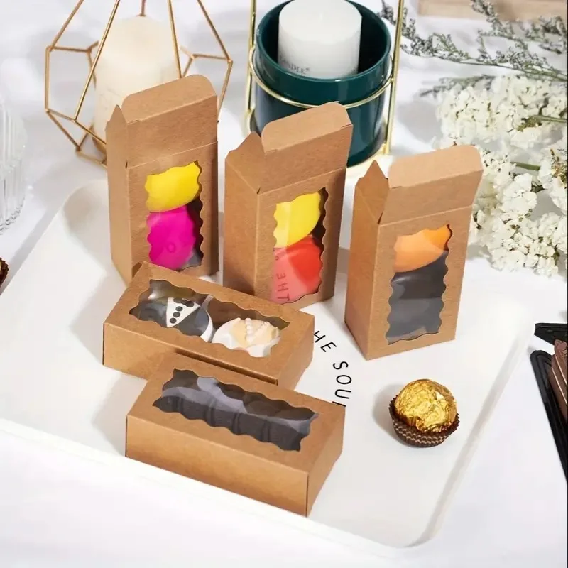 LBSISI Life,Chocolate Candy Backpack Paper Gift Sample Boxes Nougat Muffin Cookie Biscuit  Flip Boxes For Wedding Party,20pcs