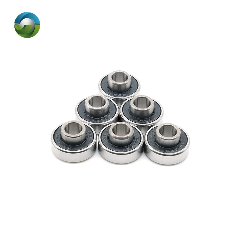 

608RS ABEC-9 Skateboard 608-Black Scooter Bearings 8x22x7 mm 10Pcs 608 V RS Surface Black PA66 Cage 608 Ball Bearing