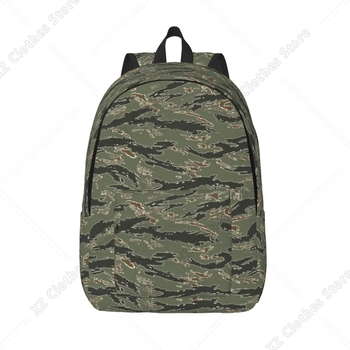 Stripe Camouflage for Men Women Student School Bookbag Armys Militarys Camo Daypack Middle High College Durable