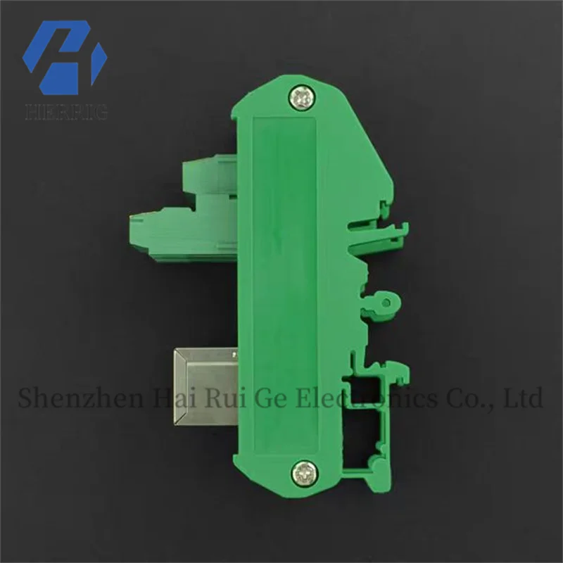 DIN rail RJ45 terminal adapter - vertical/horizontal