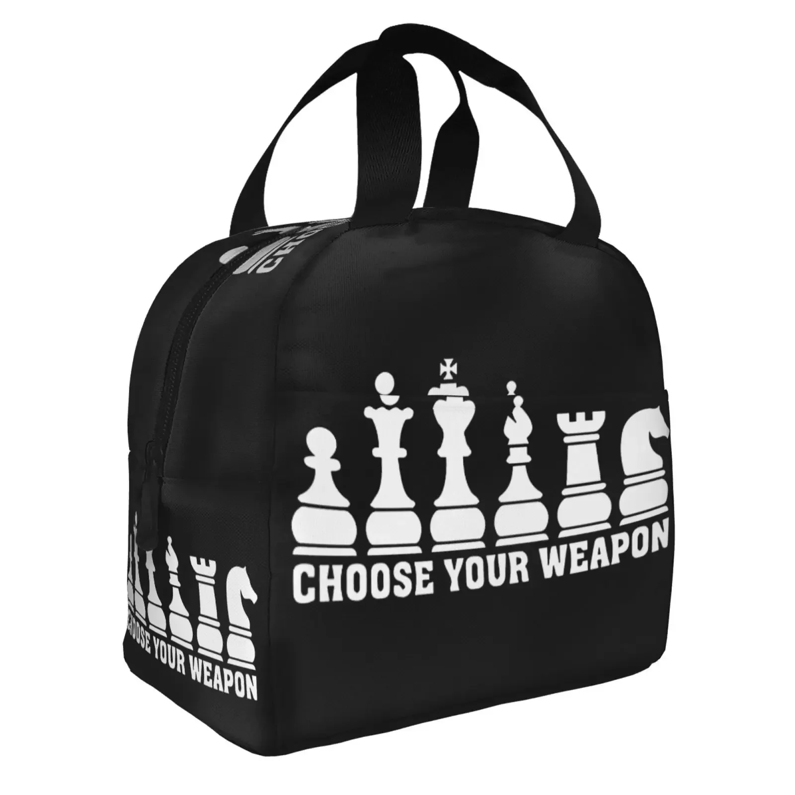 Chess Choose Your Support Lunch Bags Insulated Bento Box Lunch Tote Leakproof Picnic Bags Thermal Bag For Woman Girl School