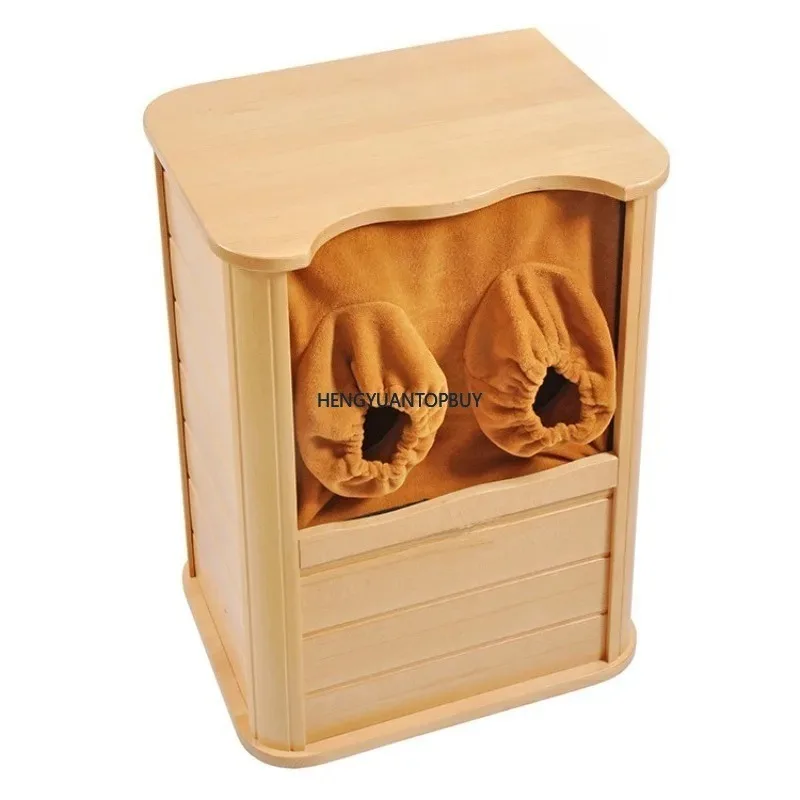 Holographic Energy Foot Soak Wooden Bucket, Home Heating Tomaline Sweat Steamed Foot Therapy Bucket