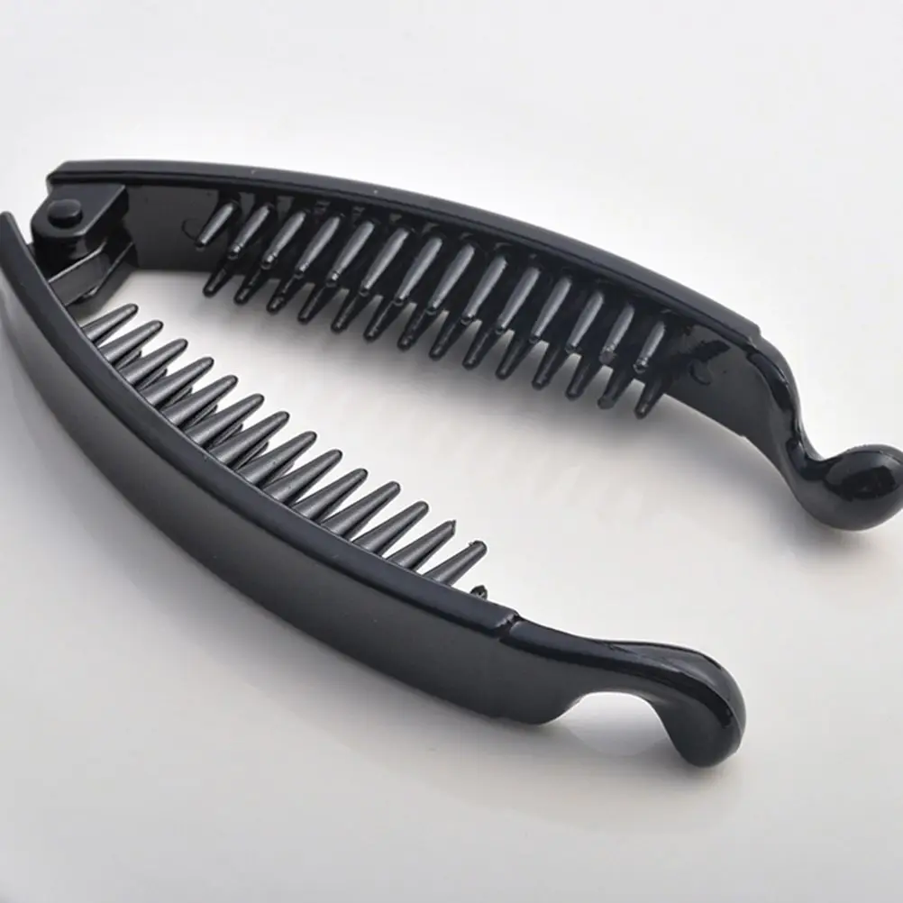 6PCS Anti-slip Hair Clip Durable Reusable Lightweight Banana Horsetail Vertical Women Headdress Stylish Any Season