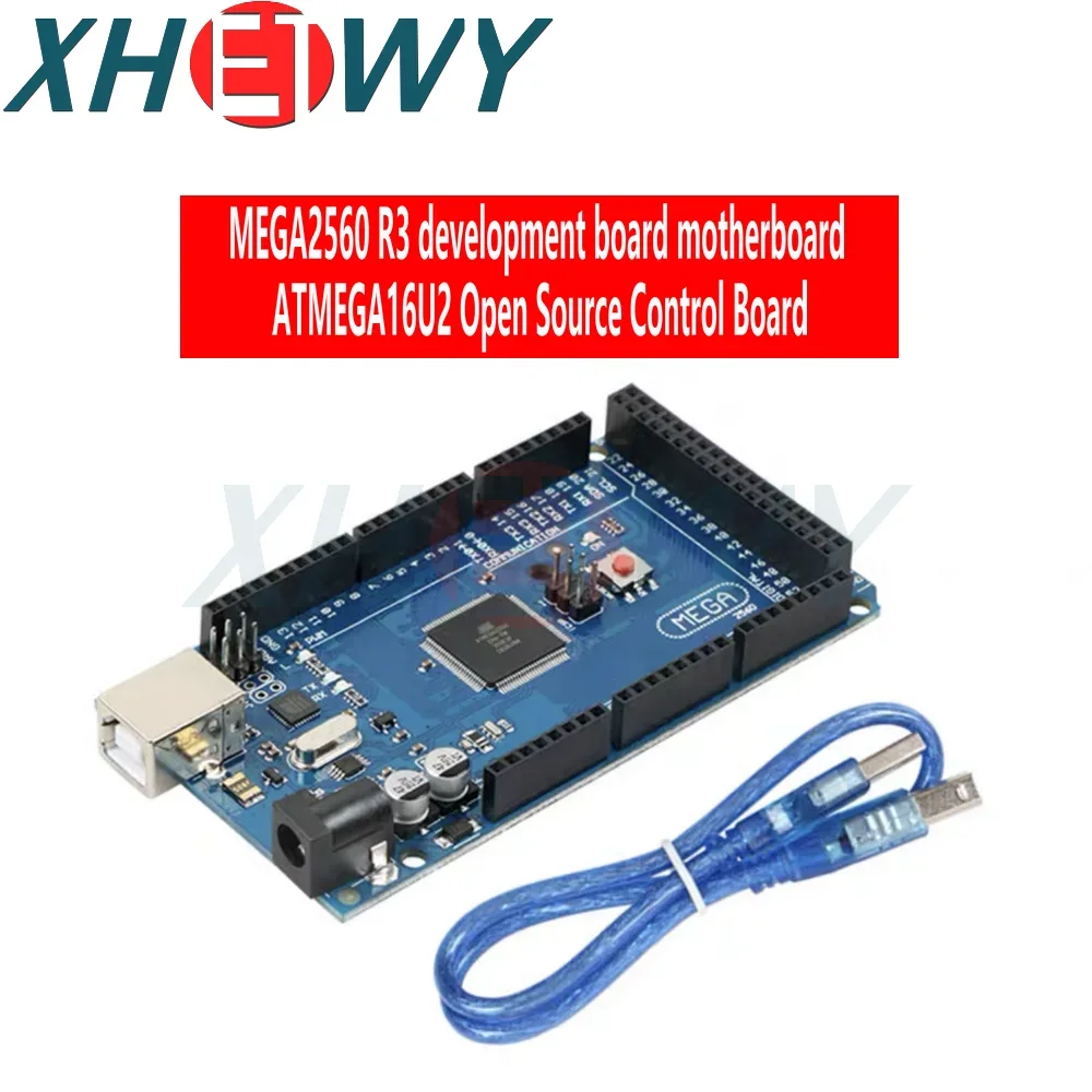 1ชิ้น MEGA2560 R3 ATMEGA16U2รุ่นที่เป็นทางการปรับปรุง CH340G เมนบอร์ดบอร์ดควบคุมการพัฒนาแบบโอเพ่นซอร์ส