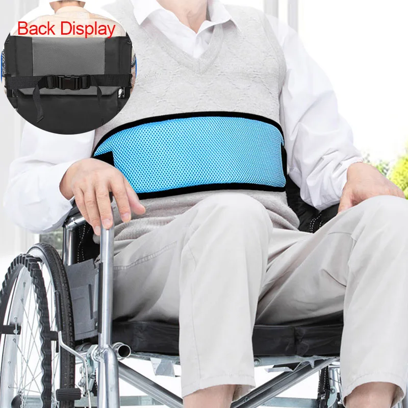 Wheelchair Seats Belt Adjustable Safety Harness Fixing Breathable Brace for the Elderly Patients Restraints Straps Brace Support