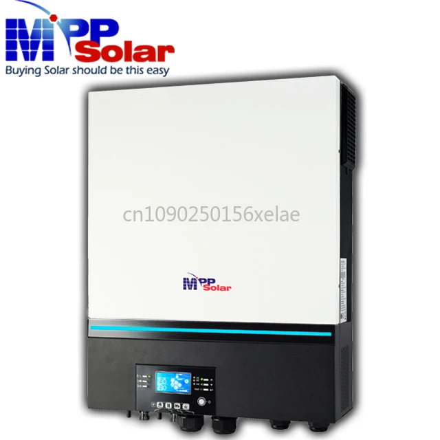 PIP8048MAX 8000w 48v 230v MPP Solar Inverter 2 MPPT Solar Charger High PV 500v Wifi Pure Sine Wave Off Grid Pure Sine Wave