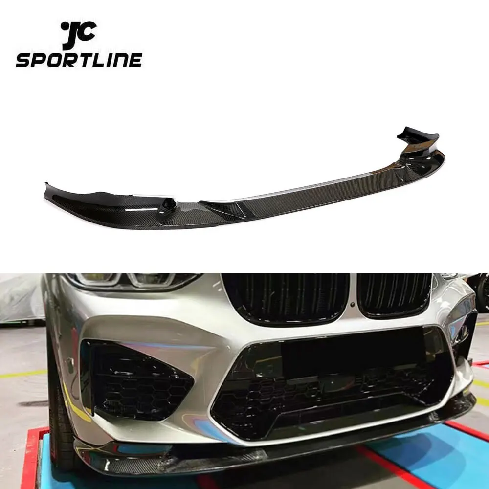 

Modify Luxury Carbon Fiber Auto Car Front Bumper Lip For BMW X3 M X4 M 2019-2021