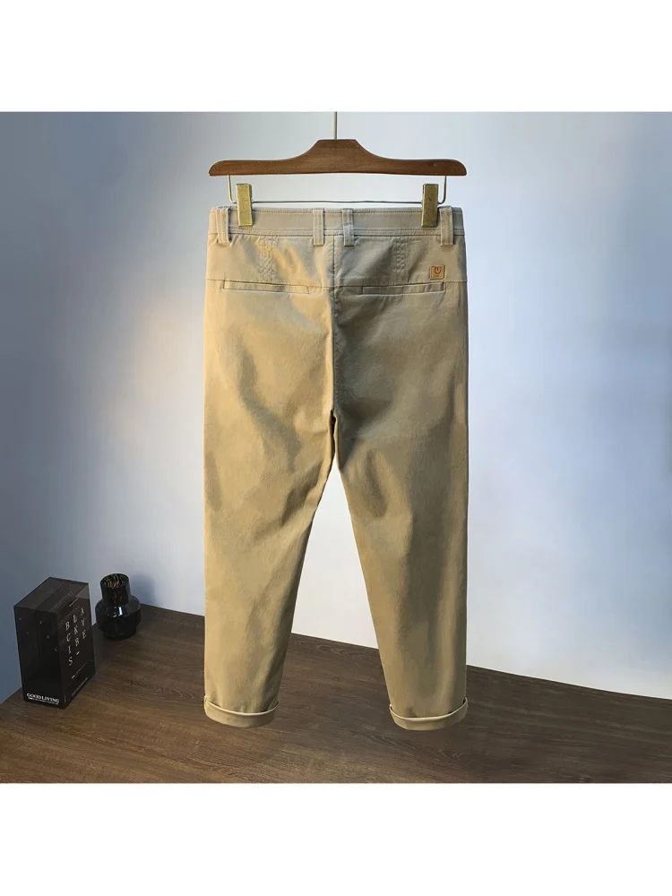 남성용 스트레이트 캐주얼 팬츠, 2025년 가을 신상 트렌디하고 다재다능한 고급 패셔너블 출퇴근 비즈니스 바지