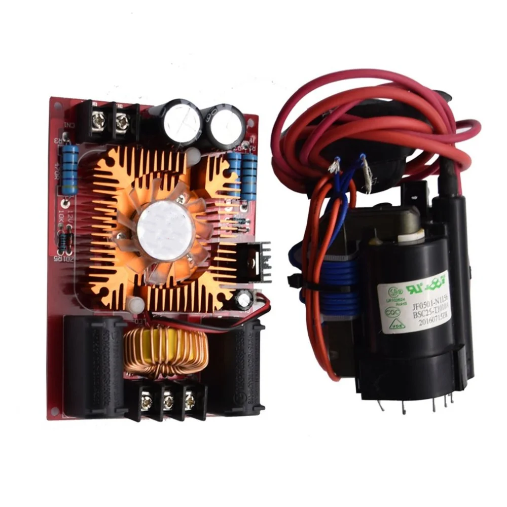 250W ZVS Tesla Drive Board DC 12-30V 15A Flyback Driver Module Ignition Coil Power Board Includes High-Voltage Package