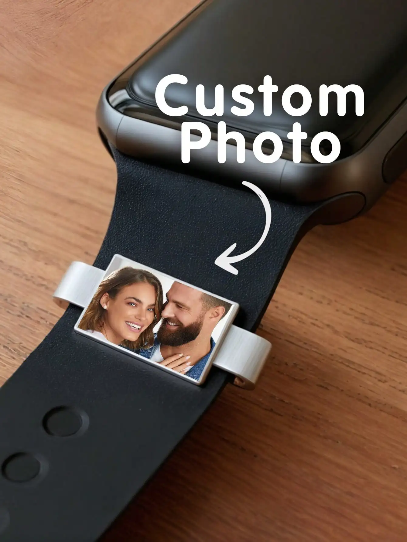 Custom Watch Band Charm Personalized Text Watch Charm Smart Watch Strap Decoration Jewelry Gift for Valentines Mothers Day