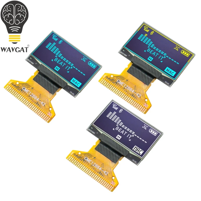 WAVGAT 0.96 inch White Blue Yellow blue 0.96 inch OLED 128X64 OLED Display For Arduino 0.96