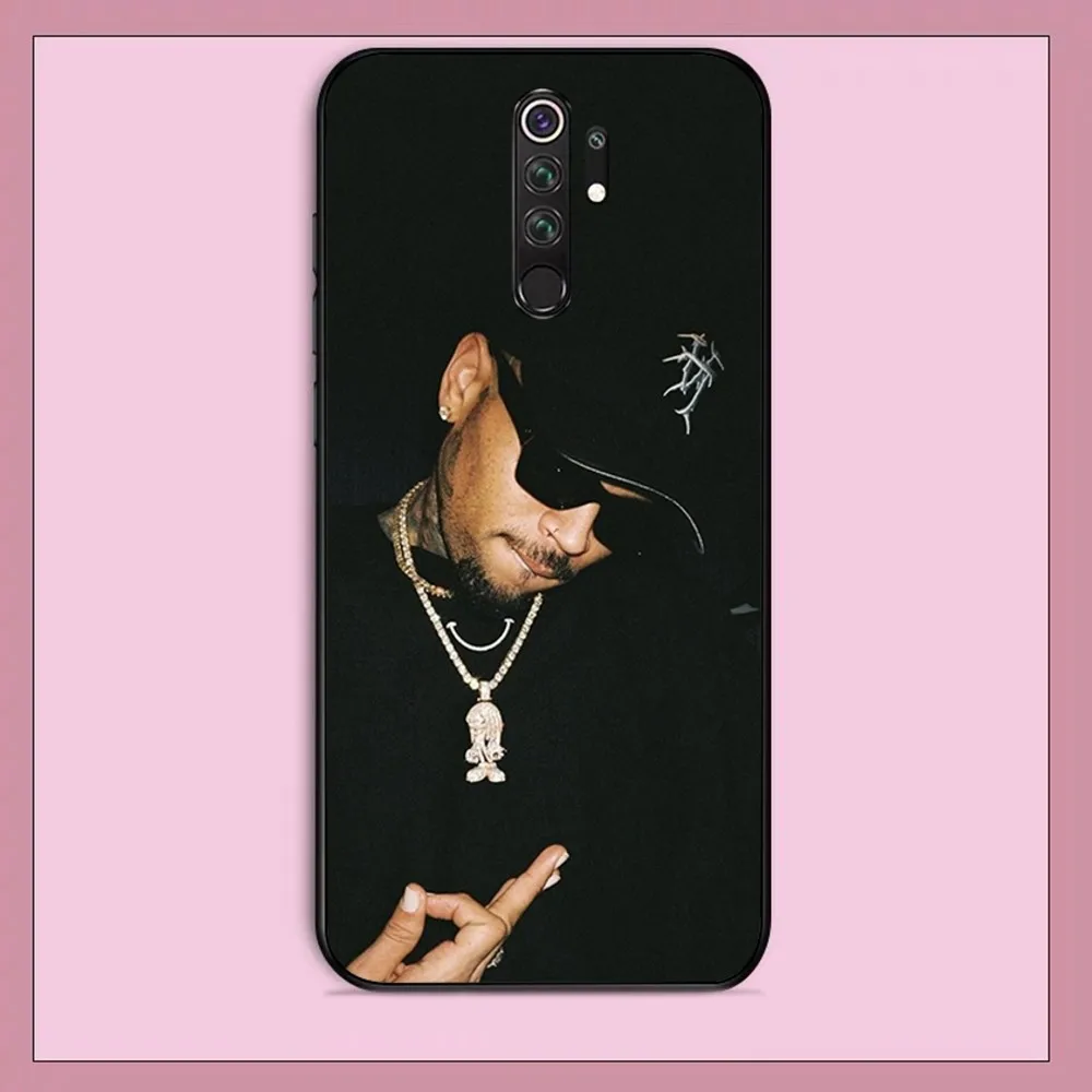 Chris Brown American Rapper Phone Case For Redmi Note 4 X 5 A 6 7 8 T 9 9S 10 11 11S 11Epro Poco M3 Pro