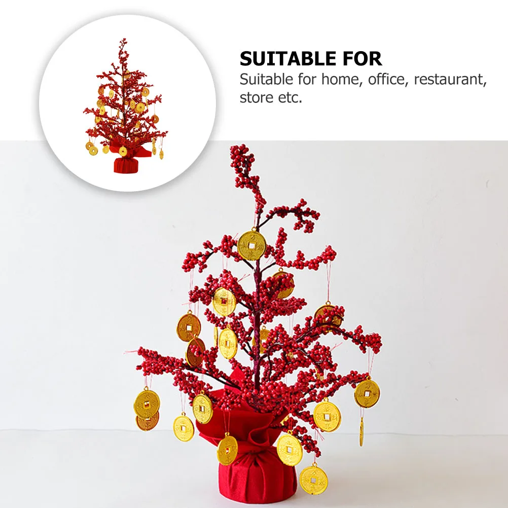 

Simulation Fortune Tree Decor Creative Desktop Ornament For Home Office Restaurant Spring Festival Decoration Tabletop Adornment