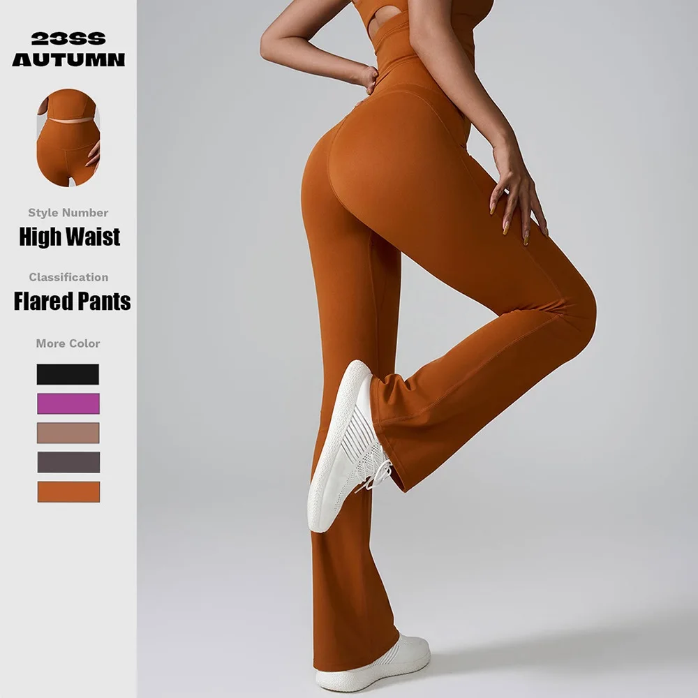 

Cloud Hide Grey Sports Leggings Plus Size Long Yoga Flared Pants Women Gym Fitness Running Trousers High Waist Workout Tights