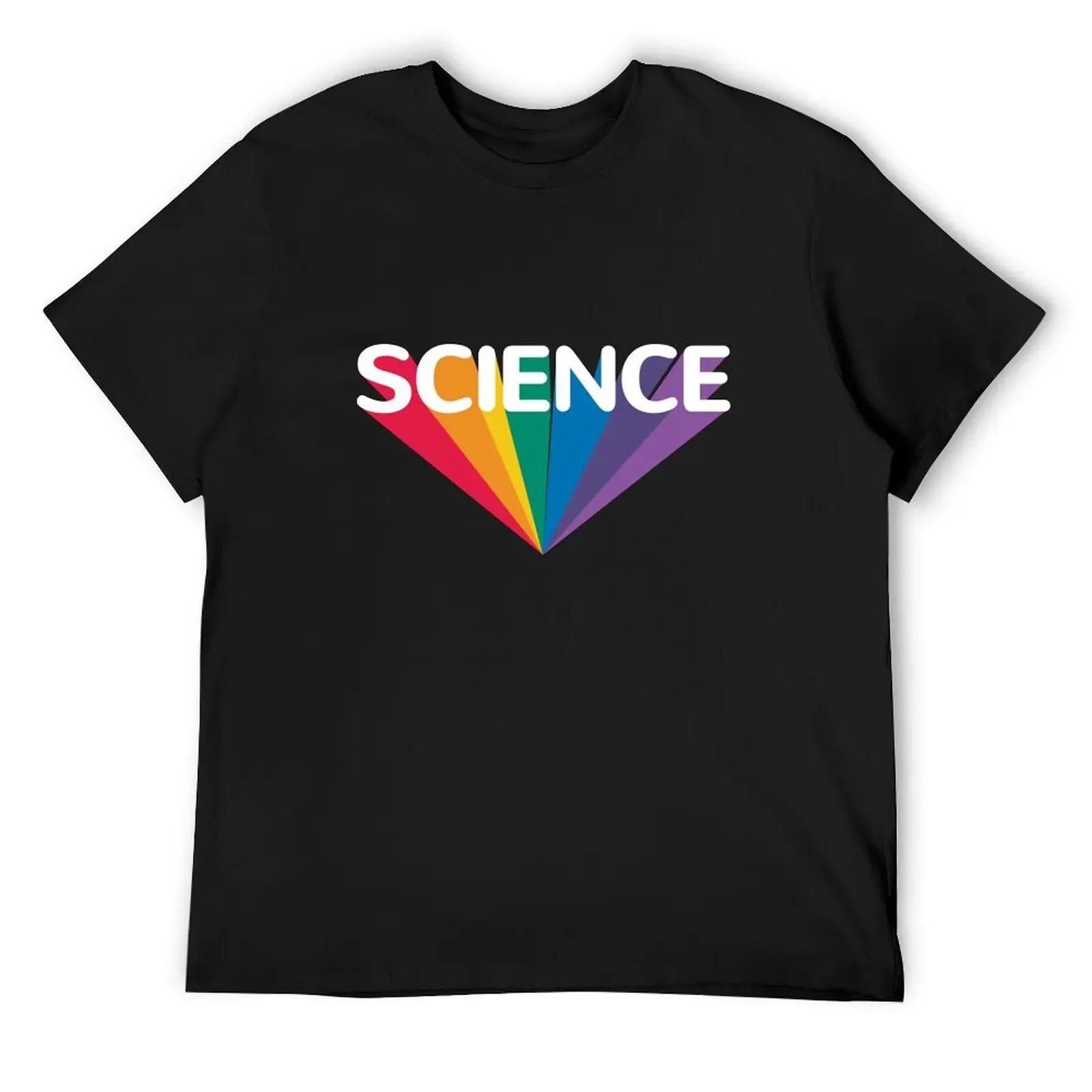 Science rainbow T-Shirt tees vintage graphic tee summer clothes Aesthetic clothing plain t shirts men