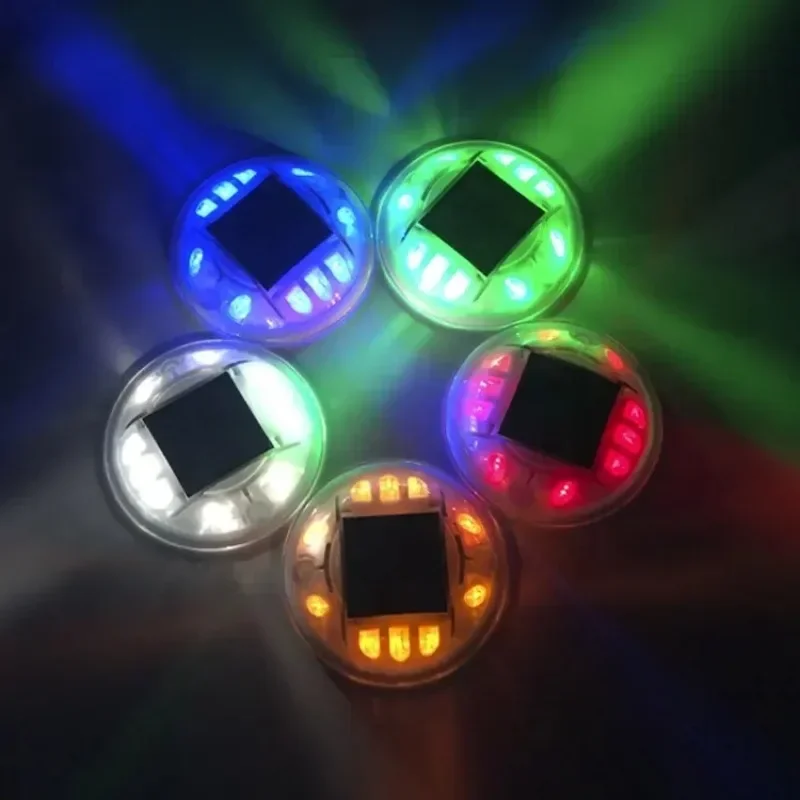 

Круглый солнечный перезаряжаемый дорожный светильник-рефлектор с 10 светодиодами, водонепроницаемый, для наружного наземного освещения