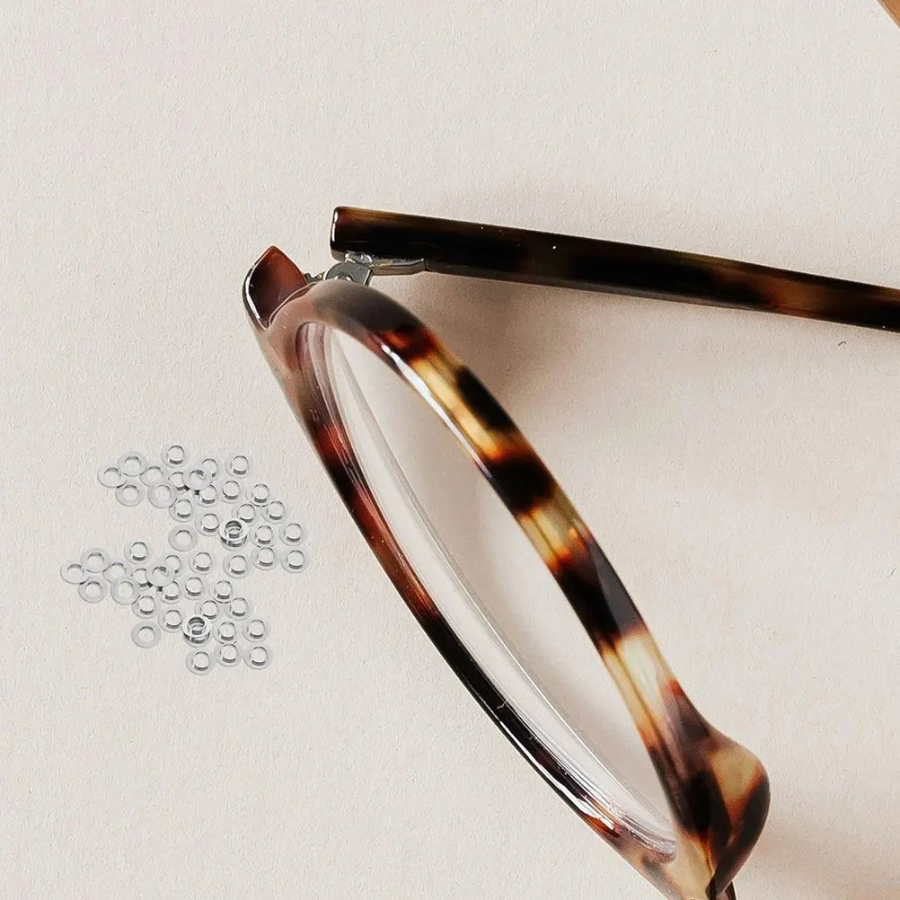 100 قطعة سبائك النظارات المفصلي منصات T-شكل دائم محدب الحشوات بدون شفة إطار نظارات إصلاح اكسسوارات نظارات استبدال #2