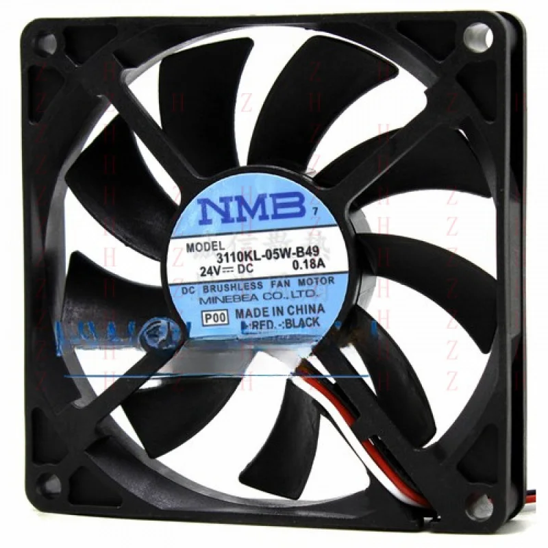 XXZ for  1PC New NMB 3110KL-05W-B49 DC24V 0.18A 80 * 15mm 8CM 3-wire Shutdown Alarm Fan