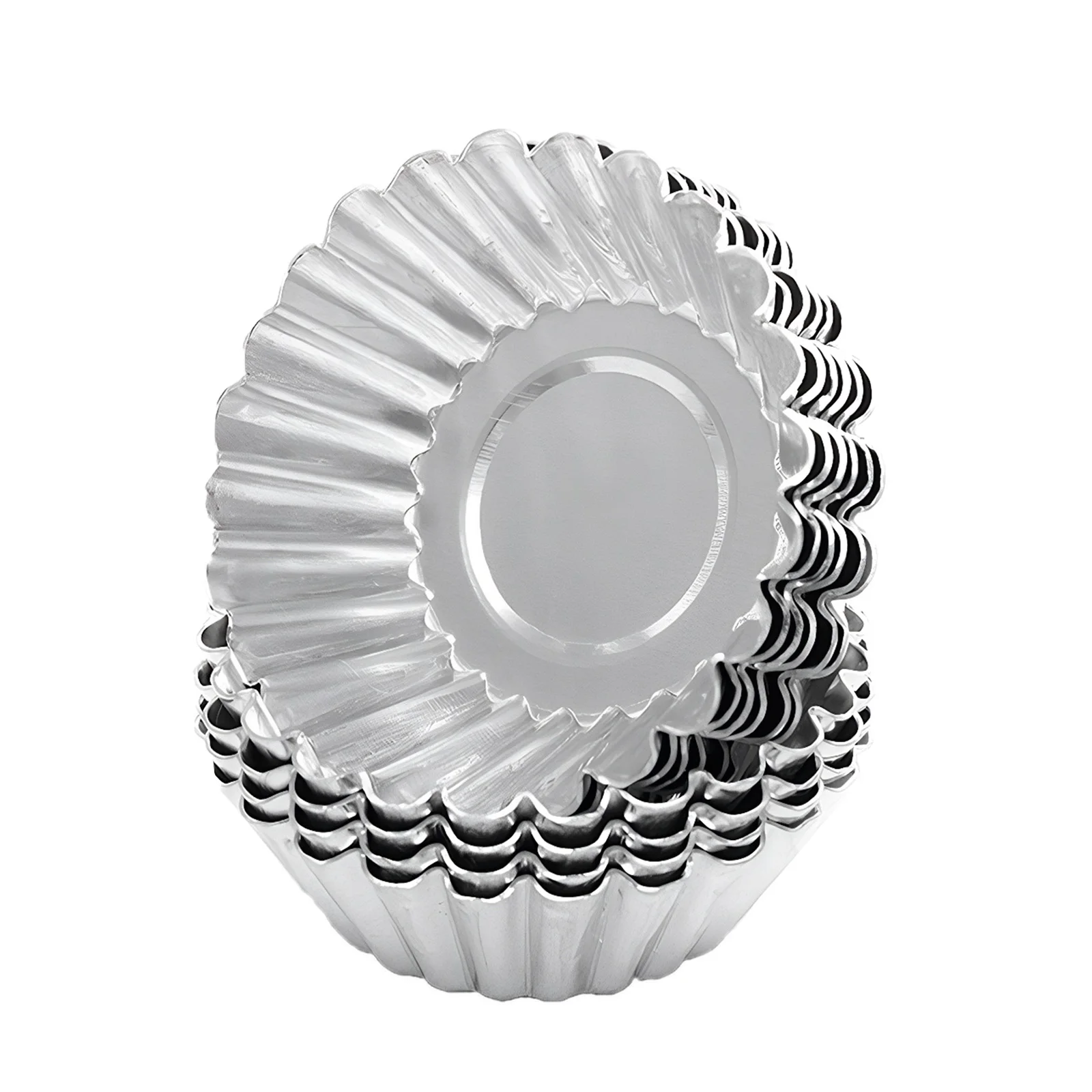 10 Pieces Aluminum Alloy Bibingka Molder with Wave Edge Ensaymada Molder Filipino for Making Muffins and Cupcakes