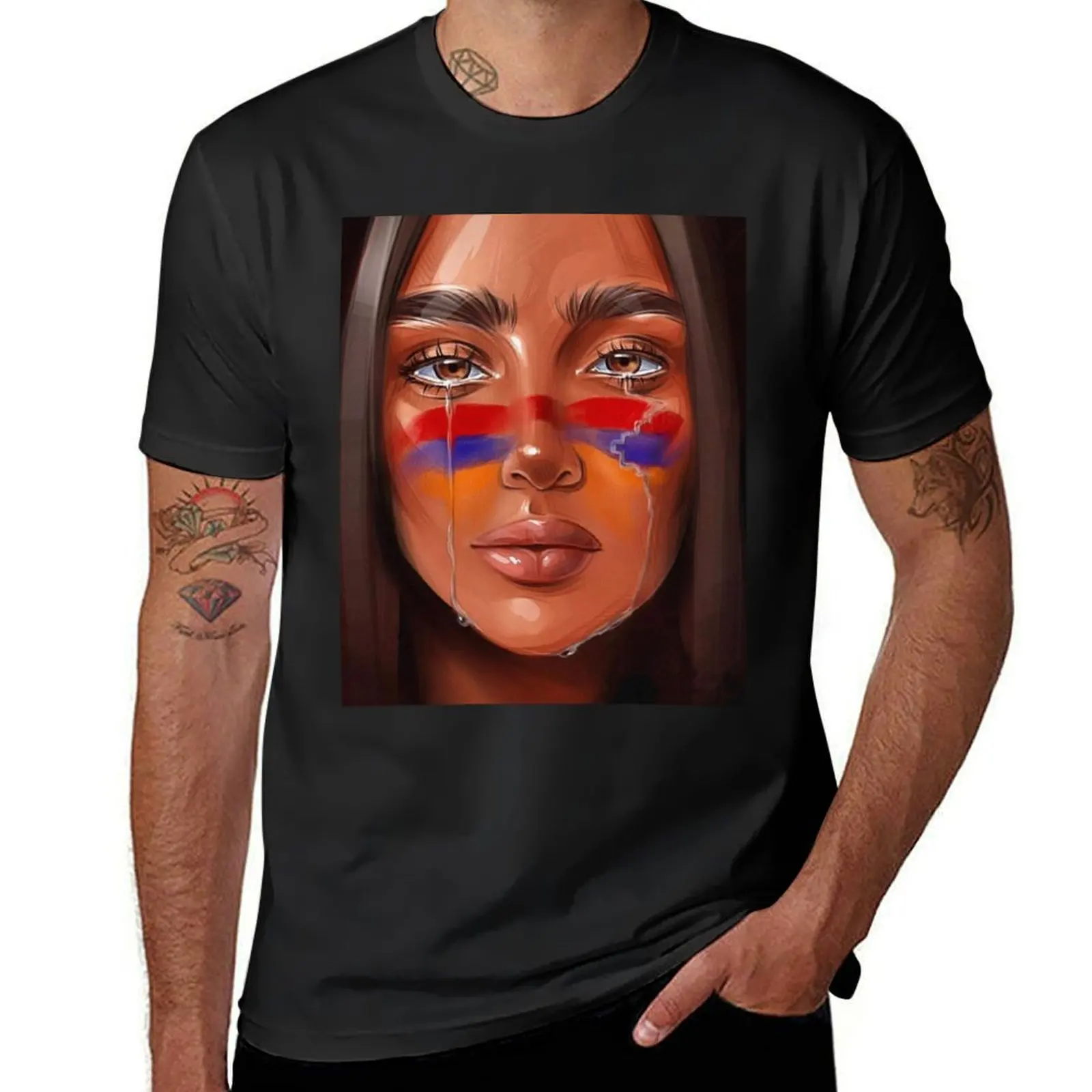 Armenian Girl T-Shirt customizeds new edition graphics men t shirts