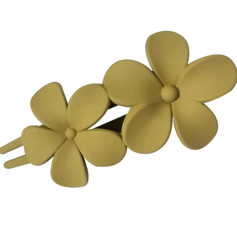 Fashion Flower Shape Hair Claw Clips Girls Frosted Hair Clip Duckbill Clip Cute Headwear Barrettes Hairpins Headwear Accessories