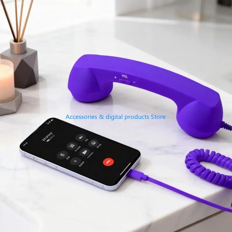 77JD Ergonomic Handset Headset With Adjustment Sound And Clear Sound Headphone