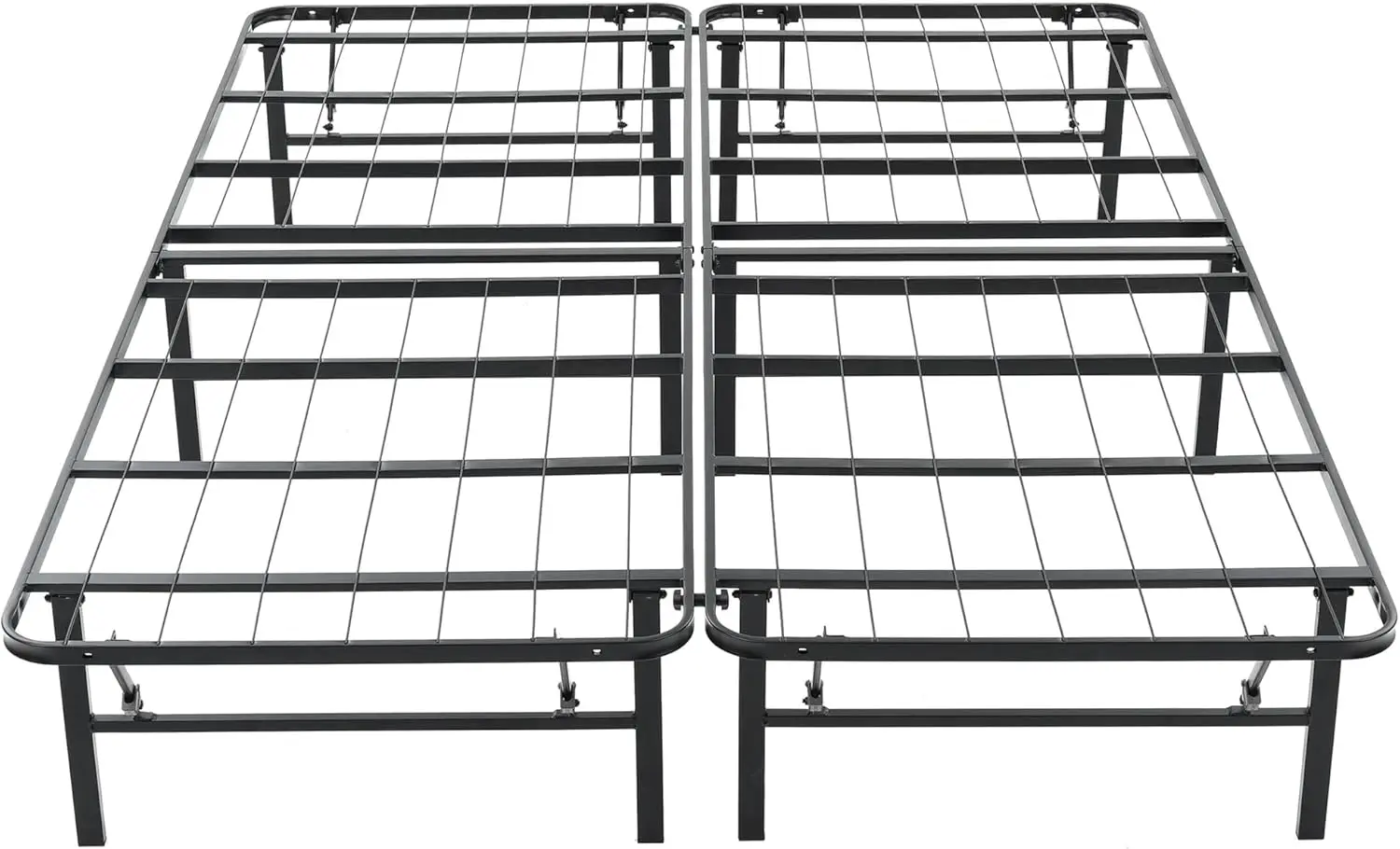 Hercules Folding Metal Bed Frame, 14 Inch Platform Mattress Foundation, King