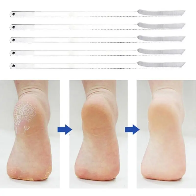 U0DE Pediküre-Fußfeile, Hornhautentferner, professioneller Schaber für abgestorbene Haut für Erwachsene