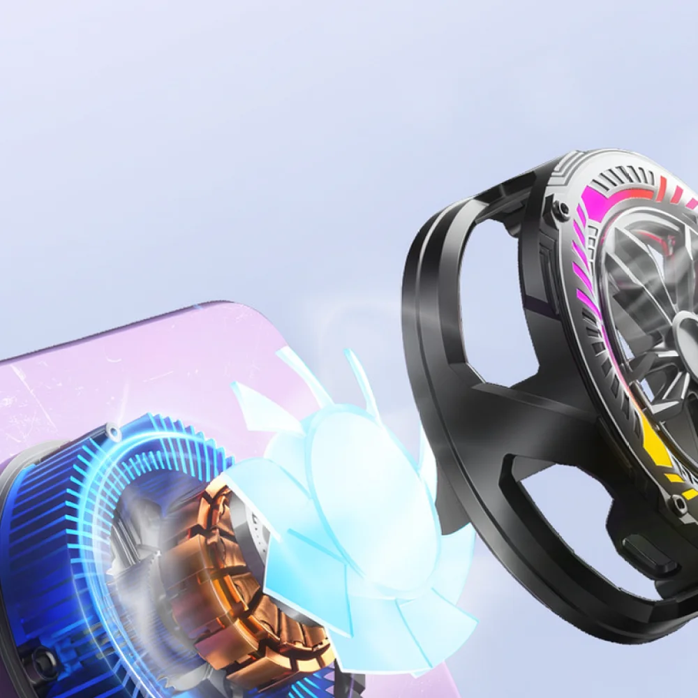 Fast Cooling Magnetic Semiconductor Radiator P68 Gaming Cooler With RGB Light For For Android For Apple Mobile Phone Tablet