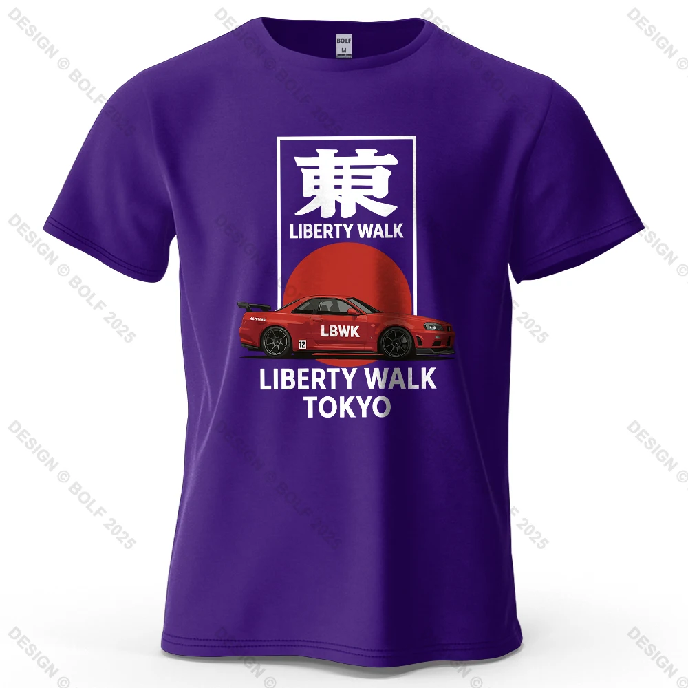 Liberty Walk Tokyo Printed Men's T-Shirt 100% Cotton Oversized