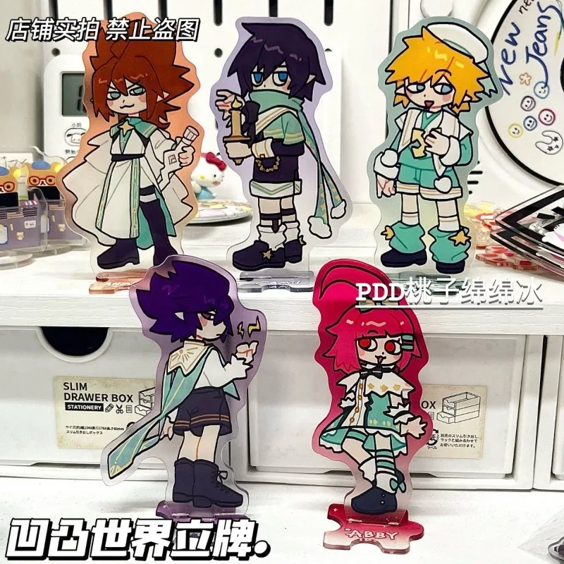 

Aotu World Anime Acrylic Figures Stand Model Plate Ray King Plate Desk Decor Standing Camil Abby Desktop Decoration Friends Gift