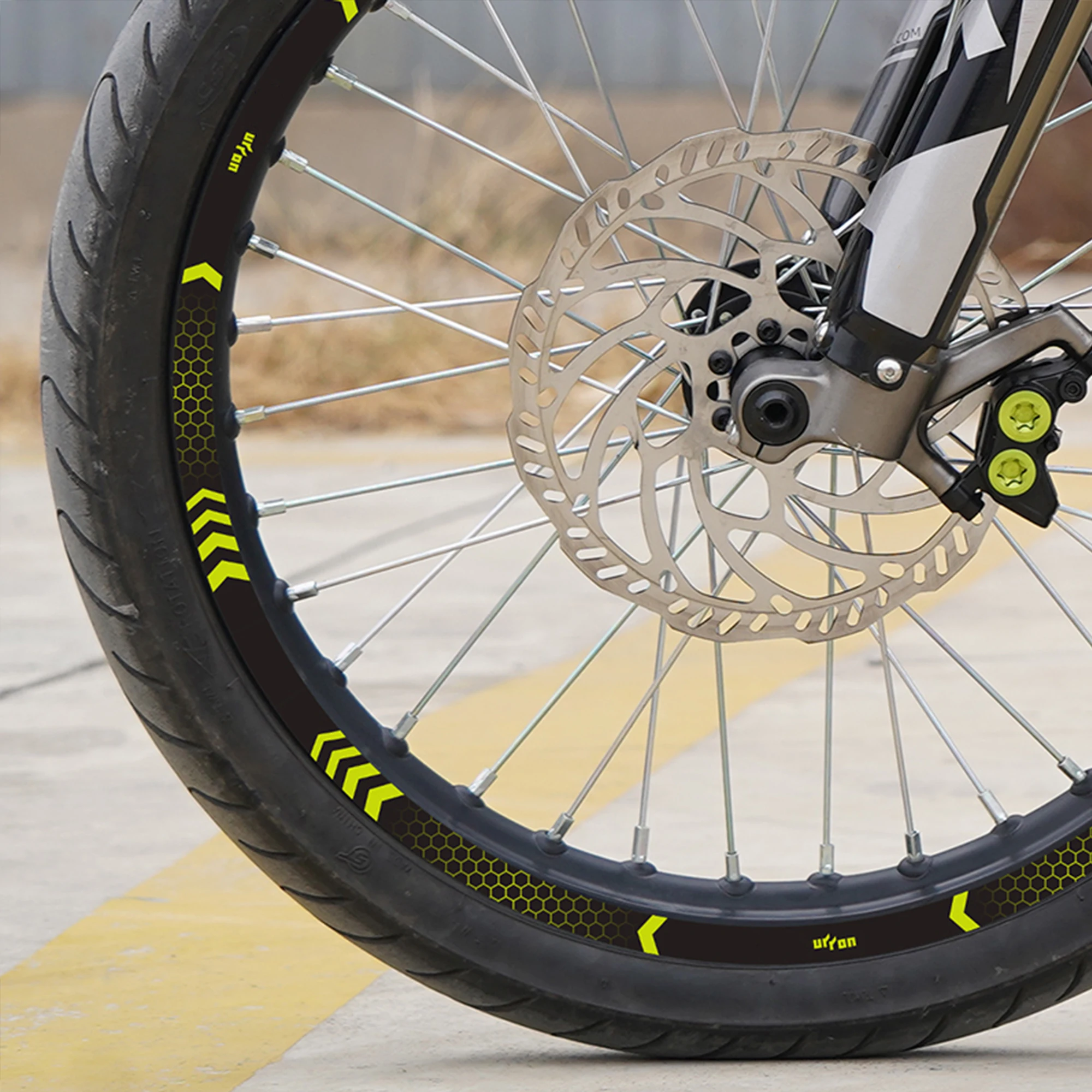 Compatible with Surron Light bee X Wheel Hub Stickers, Reflective Rim Decals, Motorcycle Stickers Modification Accessories