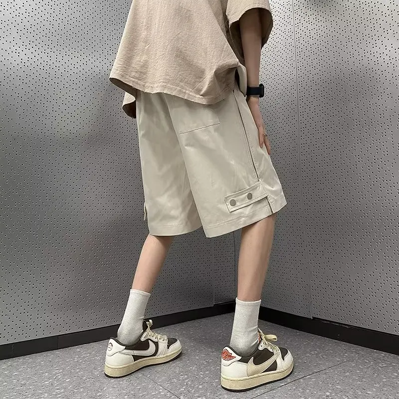 Y2k Summer Streetwear Multi-Pocket Men Cargo Shorts Fashion Overalls Shorts Baggy Straight Casual Short Pants High Quality Short