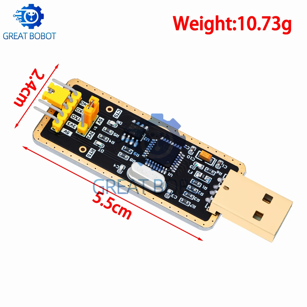 FT232RL USB to TTL Serial Converter Module, 3.3V 5V Adapter Downloader for Arduino DIY Electronic Projects