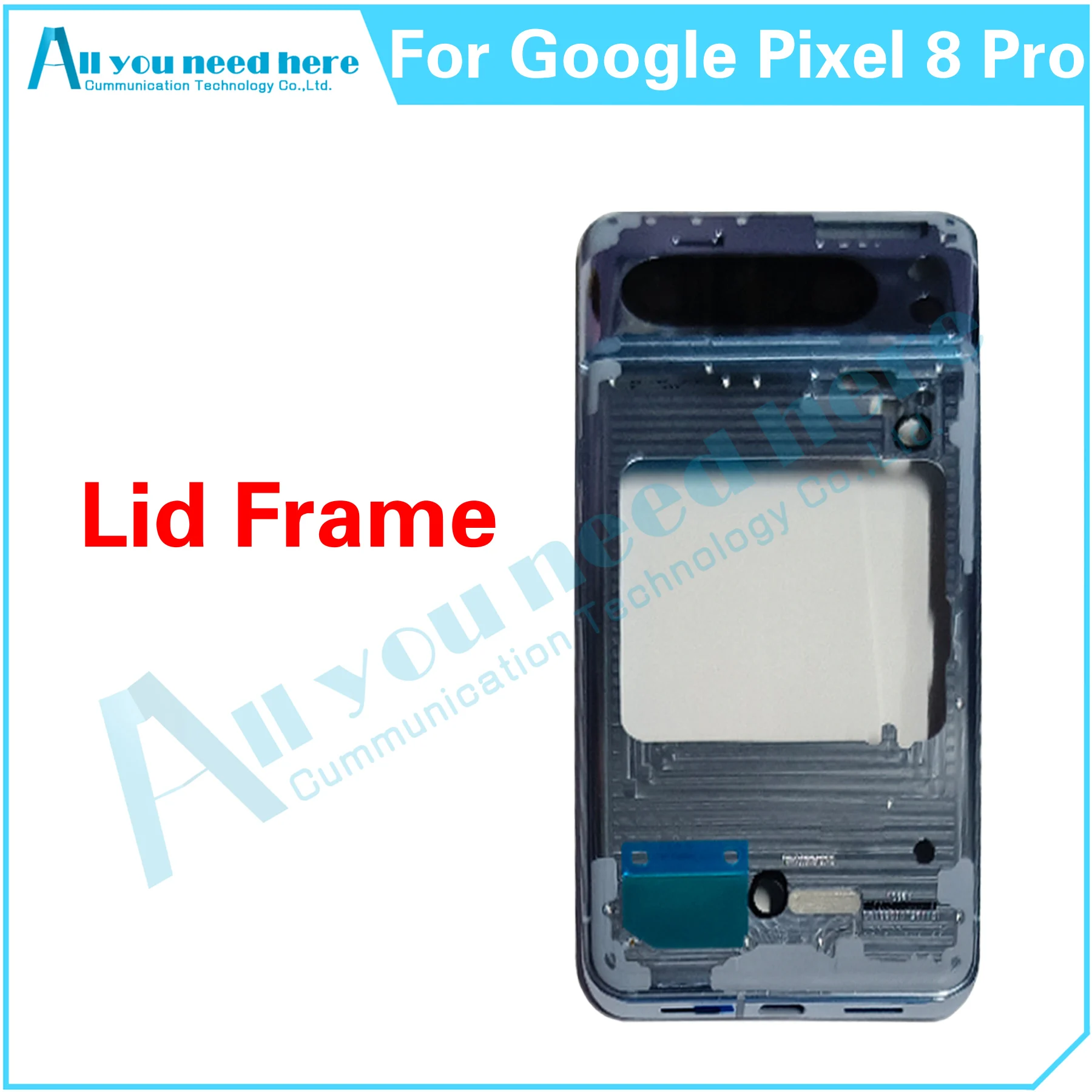 Middle Frame Battery Lid Back Cover Rear Case For Google Pixel 8 Pro GC3VE G1MNW Repair Parts Replacement