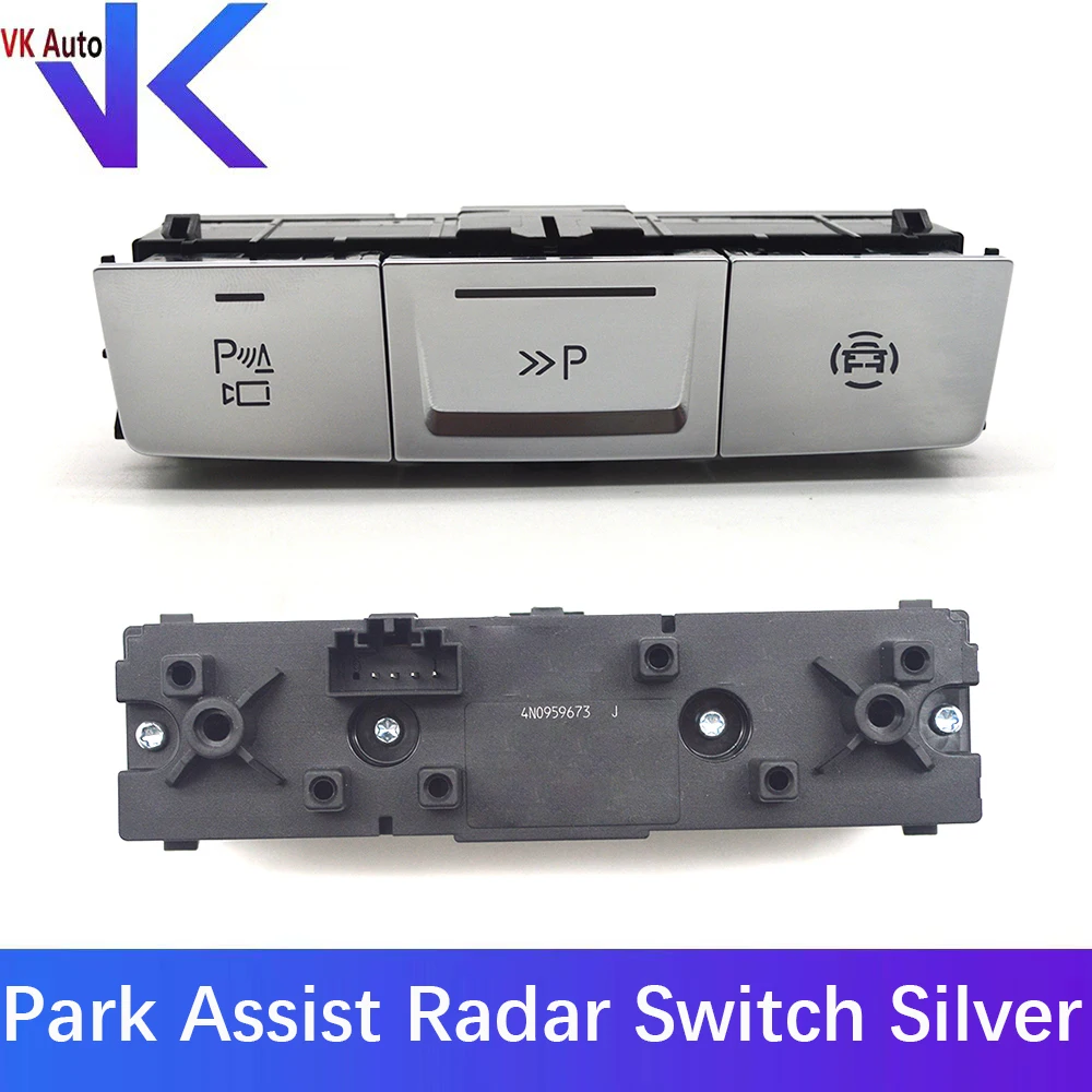 

For Audi A6 C8 A7 A8 Q7 Q8 Park Assist Radar Switch Silver Chrome Multi Function Switch 4N0 959 673 4N0959673